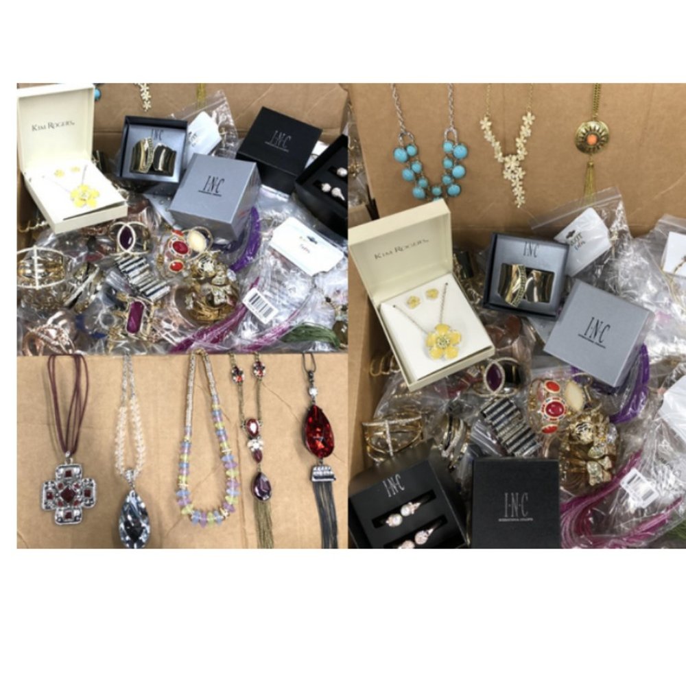 5 LBS All New Wholesale TREASURE TROVE OF JEWELRY- Upgraded Lot